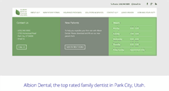 Desktop Screenshot of albiondentalcenter.com